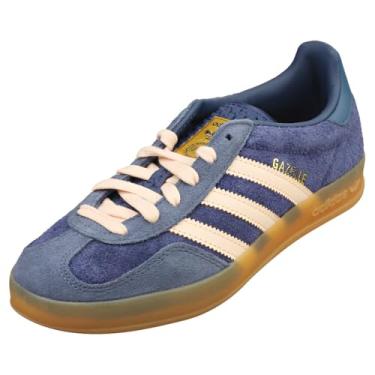 Imagem de adidas Tênis feminino multiesportivo para uso ao ar livre, Azul escuro/laranja brilhante/tinta pré-amada, 40 BR