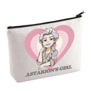 Imagem de KUIYAI Bolsa cosmética inspirada em BG3 Astarion Baldur presente Astarion High Elf Gift Astarion Fans Gift Astarion Girl Makeup Bag For Gamer, Bg3gamemakeup, Bolsa de maquiagem