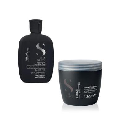 Imagem de Shampoo 250ml e Máscara 500g Alfaparf Sdl Detox Anti Resíduo