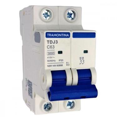 Imagem de Disjuntor Tramontina ''Din'' Bipolar 63A. C - TRAMONTINA ELETRIK