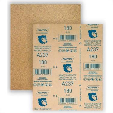 Imagem de Lixa Madeira Norton 180 A237  - Kit C/50
