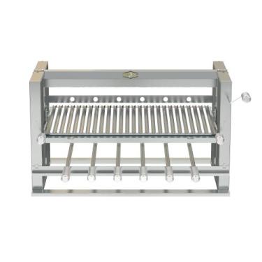 Imagem de Churrasqueira Elevatória 6 Espetos Grelha Parrilla Argentina - Lider G