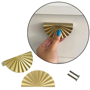 Imagem de 2 Puxador  Concha Para Móveis, Gavetas, Armários Alto Padrão - Compras