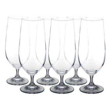 Imagem de Jogo 6 Taças Cristal Para Cerveja Chopp Gastro 380ml Bohemia, Translúc