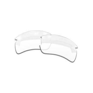 Imagem de OOWLIT Lentes de substituição compatíveis com óculos de sol Oakley Flak 2.0 XL OO9188, Transparente, alta definição, One Size