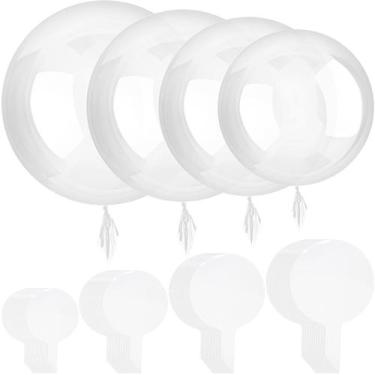 Imagem de Balões de Látex Transparente Sumind Bobo - 40 Unidades para Decoração