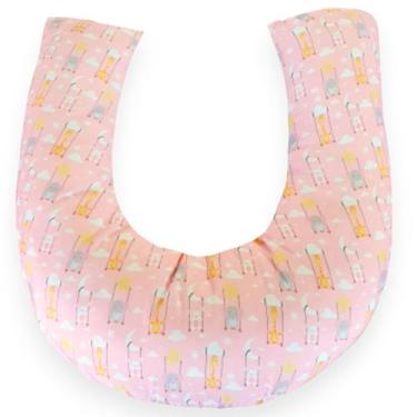 Imagem de Almofada Amamentação para Bebê Menina Sublimado - Carinha de Anjo, Ami