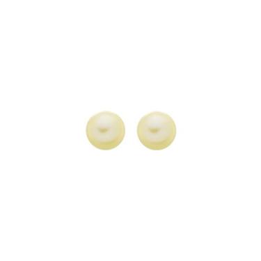 Imagem de Brinco Perola Natural 5mm Ouro 18k 750 - DR Joias