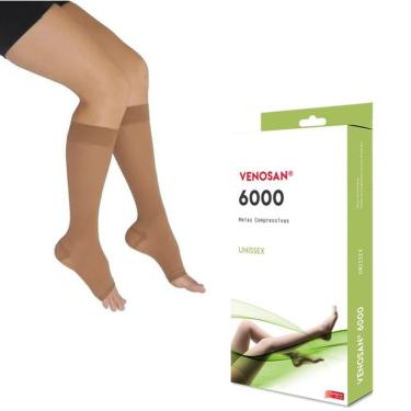 Imagem de Meia 3/4 ALTA Compressão Venosan 6000 AD 30-40 PE Aberto