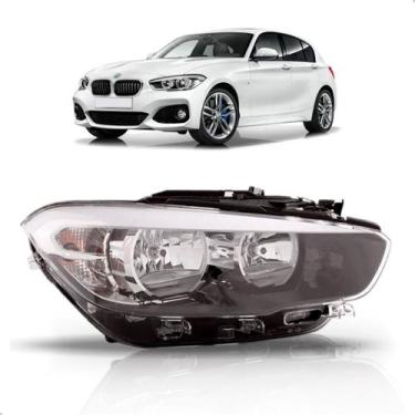Imagem de Farol para Bmw Serie 1 2016 a 2018 Eletrico Com Led C/ Friso - DEPO, D