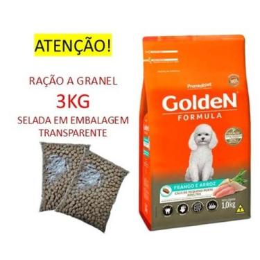 Imagem de Ração Golden Formula Cães Pequeno Porte Adulto Frango & Arroz - 3kg - 