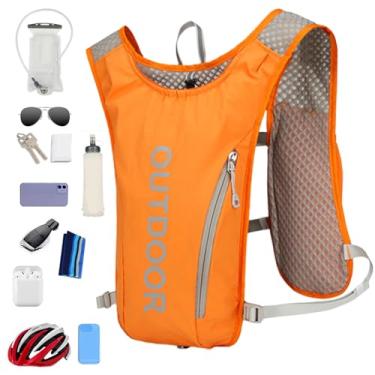 Imagem de Mochila Hydration Pack, mochila de hidratação,5l Hydration Hydration Mackpacks - Bolsa de ciclismo com tiras reflexivas, acessórios de recreação ao ar livre ajustáveis ​​para corridas