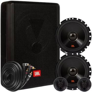 Imagem de Caixa Jbl Ativa Sw8a-ms + Par Kit 2 Vias 6 110w + Cabo Rca