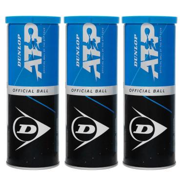 Imagem de Bola de Tênis Dunlop atp Premium - Pack com 3 Tubos