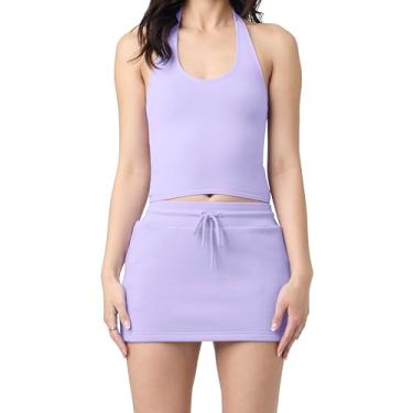 Imagem de florence by mills Short esportivo feminino aconchegante, Lavanda Millie, M