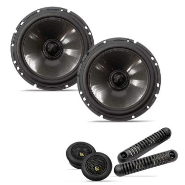 Imagem de Par Alto Falante 2 Vias Bravox 6 Pol Cs60bk 130w Rms Com Twitter E Divisor Black