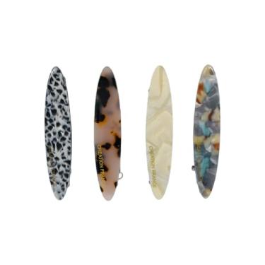 Imagem de wolin Presilhas de cabelo modernas para mulheres, sem dobras, estilo francês, clipes de bico de pato colrful para mulheres, gota de veludo vermelho