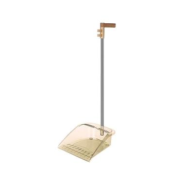 Imagem de SUREK Conjunto moderno de vassoura e pá de lixo de aço inoxidável com pá de lixo para cozinha, escritório, casa, conveniente