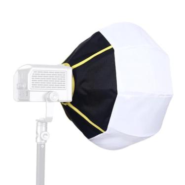 Imagem de Softbox de 12 lanterna, Modificador de Luz Suave Mini Bowens Mount Softbox, Liberação Rápida 270 ° Luz Omnidirecional Difusor Soft Box para Cob LED Video Studio Light Light