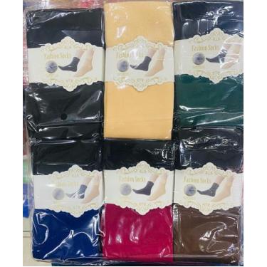 Imagem de Kit 12 Pares de Meia Térmica Feminina Forrada de Inverno Várias cores 