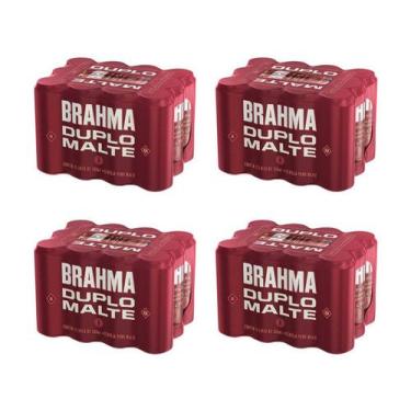 Imagem de Kit Cerveja Brahma Duplo Malte Puro Malte - 48 Unidades Lata 350ml