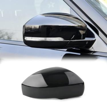 Imagem de Tampa do espelho retrovisor lateral da porta para Land Range Rover Sport LR4 Discovery Tampa do espelho lateral de substituição preto brilhante LR035091 (lado direito do passageiro)