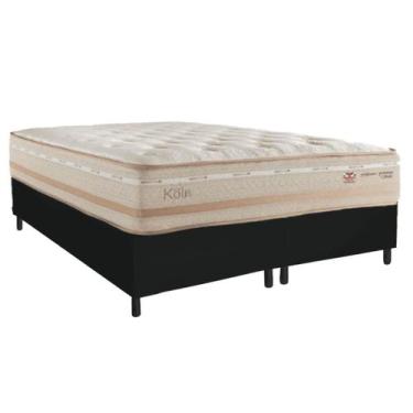 Imagem de Cama Box King com Colchão Herval Koln Molas Maxspring 193x203x73cm MS,