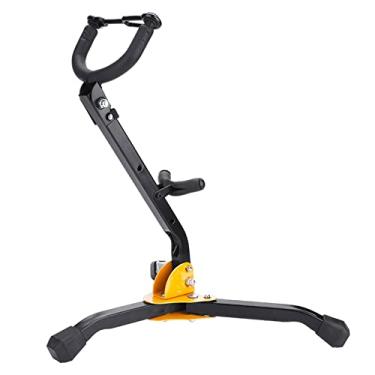 Imagem de Suporte de tripé Saxofone de Metal, Dobrável e Ajustável Com Design Anti-deslizamento, Perfeito para Sax Alto e Tenor, Ideal para Músicos e Estudantes