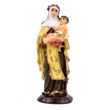 Imagem de Escultura Rosa de Lima 8 cm em Resina - Lua Mística - 100% Original - 