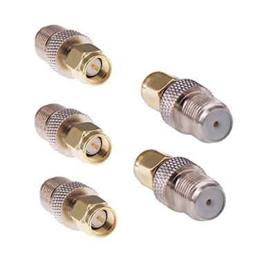 Imagem de RFaha Adaptador De 5 Peças Sma Macho Para F Fêmea Rf Coaxial Sma Para Conector Coaxial F Para Rtl-Sdr/Antena/Amplificador De Celular (F15-5)