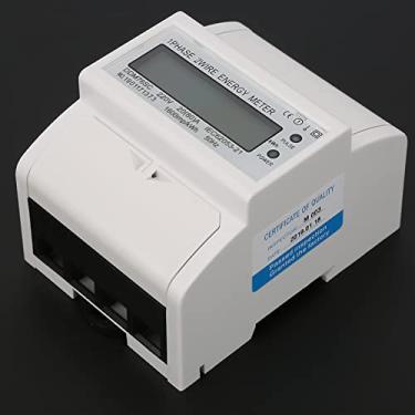 Imagem de DDM76SC 220V / 230V Medidor Elétrico Em Trilho Din Medidor de Kwh 20-80A Medidor de Energia Em Trilho Din Medidor de Kwh Medidor Elétrico Monofásico 4P Consumo de Energia