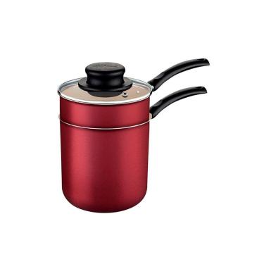 Imagem de Cuscuzeira Individual Tramontina Antiaderente 10 Cm Starflon Max Turim Vermelha 20273/710