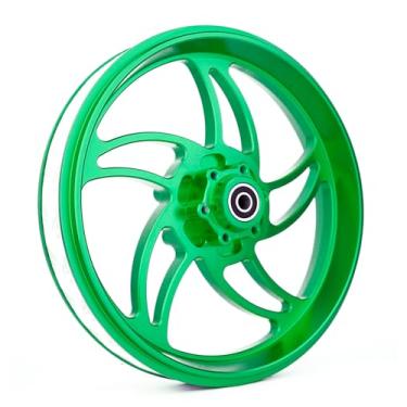 Imagem de BeaxTurbo Racing Upgrade Parts CNC Aluminum Front Wheel hub-Future Storm Design for losi promoto mx 1/4 (Green)