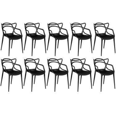 Imagem de Kit 10 Cadeiras Allegra - Preto