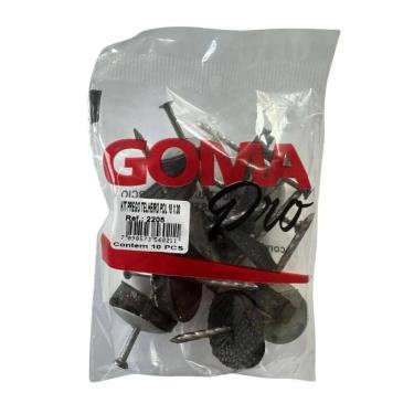 Imagem de Kit Prego Telheiro Polido Ardox Goma 18x30 10 Peças