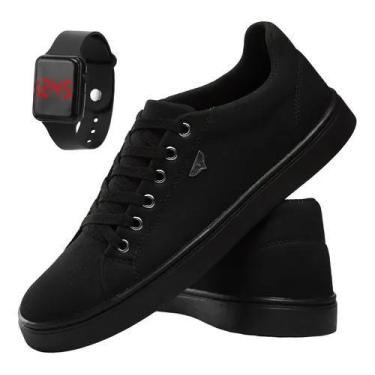 Imagem de Sapatênis Casual Skateboard Masculino Cano Baixo com Relogio Led - Ads