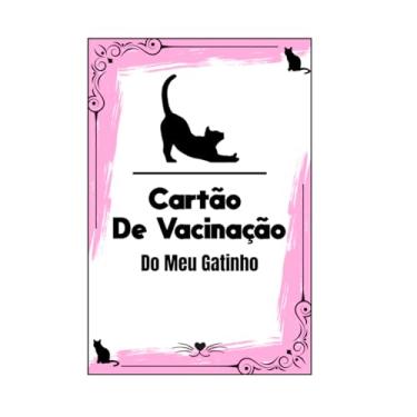 Imagem de Caderneta Cartão de Vacinação para Gatos Personalizado, Modelo Compacto, Controle de Banho e Cuidados, Multicolorido (Rosa)