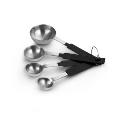 Imagem de Conjunto De Colheres Medidoras Em Inox Ônix 4 Peças - Mimo