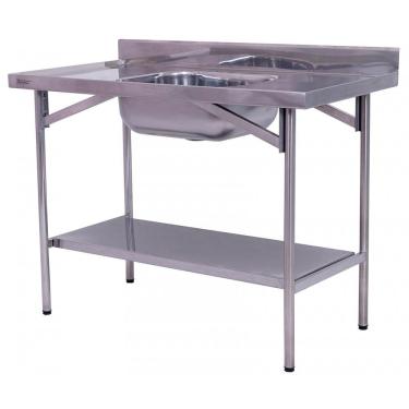 Imagem de Pia Industrial Benfati Inox 1,80m Chapa Lisa Com 1 Cuba 503cl