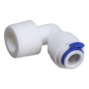 Imagem de Kit 100 Cotovelo Conexão Joelho L Engate Rápido Rosca 1/2 - BBI