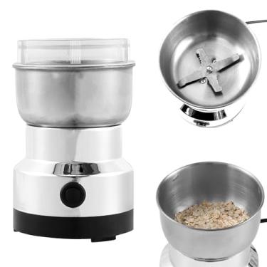 Imagem de ZLHETWT Moedor De Café, Elétrico Automático Com 4 Lâminas Aço Inoxidável, Moinho 300 Ml, Uso Um Botão, Feijão Portátil Para Sementes Arroz