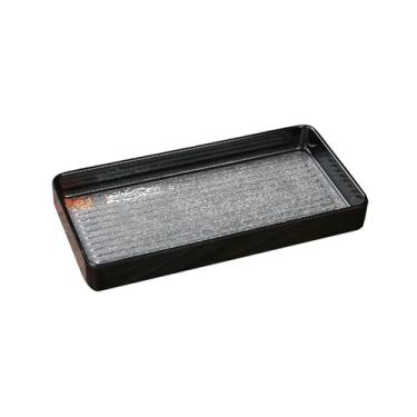 Imagem de Estilo nórdico cor vitrificada requintada simples imitação de porcelana anti-queda placa retangular - caixa de churrasco de 28 cm