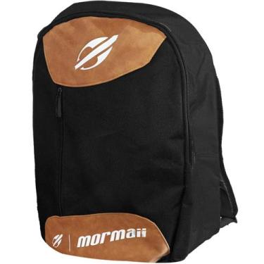 Imagem de Mochila Mormaii Surf Line Logo Preta e Marrom 25L, Único
