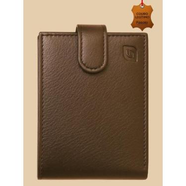 Imagem de Carteira Fasolo Masculina Couro Legítimo, Cafe