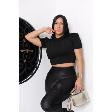 Imagem de Cropped manga princesa - DELF MODAS, Preto, U