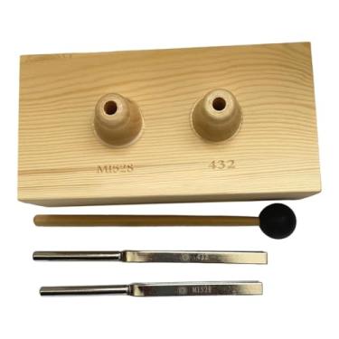 Imagem de Almencla Diapasão de Conjunto Experimental de Acústica Física Condução de Ondas Sonoras de Madeira com Caixa de Ressonância para Treinamento de Massagem