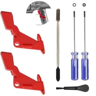 Imagem de Botão de interruptor de gatilho vermelho atualizado compatível com aspirador de pó Dyson V10 V11 SV12 SV14, peças de substituição do botão do interruptor de energia com ferramentas de reparo