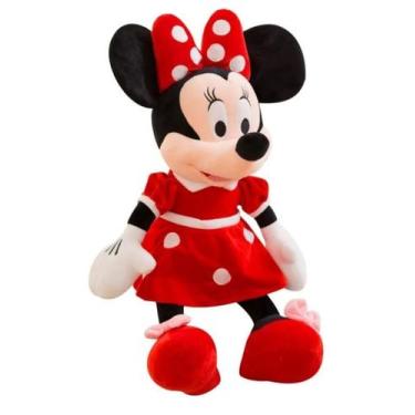 Imagem de Boneca Pelucia Minnie Laço Vermelha Tamanho 40 Cm - Soberana Brinquedo