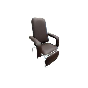 Imagem de Poltrona Hospitalar Reclinável 4 Posições Para Descanso e Acompanhante Standard Marrom