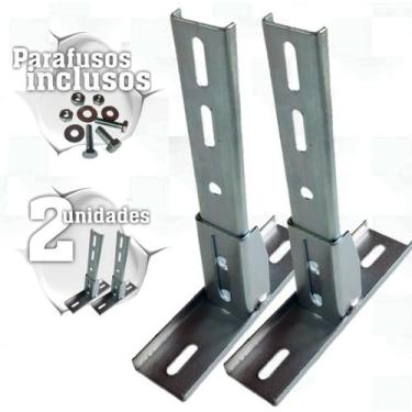 Imagem de 02un. Suporte fixador ajustável para motor portão basculante - MRA